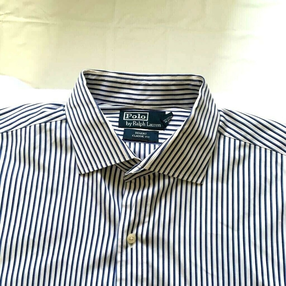 Ralph Lauren Men Classic Fit Dress Shirt Sz 17 1/2